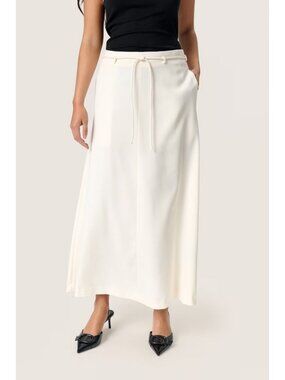 Soaked in Luxury Sz. M NWT Broken White Malika Midi Skirt